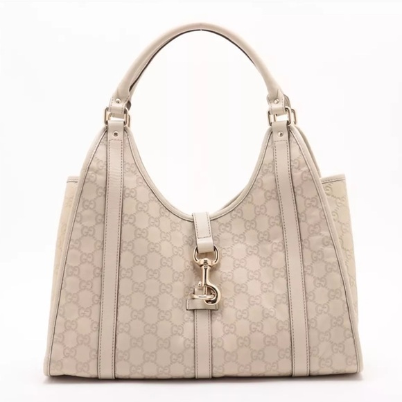 Gucci Handbags - Gucci Guccissima Bardot Hobo Ivory
